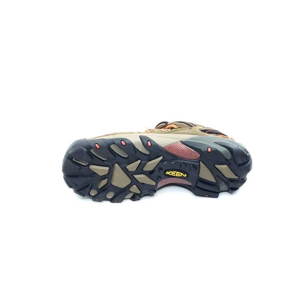 KEEN Arroyo II Mens Hiking Sandals Brown Black Orange Leather Size 11.5